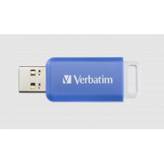 VERBATIM Flash Disk 64GB DataBar USB 2.0 Disk, modrý