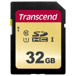 Karta TRANSCEND SDHC 32GB 500S, UHS-I U1 (R:95/W:35MB/s)