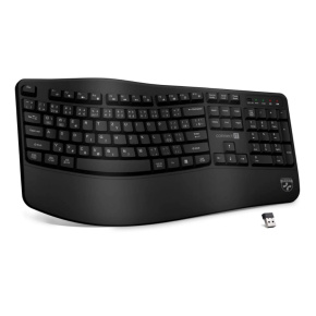 CONNECT IT FOR HEALTH Ergonomická klávesnice ErgoOffice, Bezdrátová, CZ+SK, černá CONNECT IT FOR HEALTH Ergonomická klávesnice ErgoOffice, Bezdrátová, CZ+SK, černá