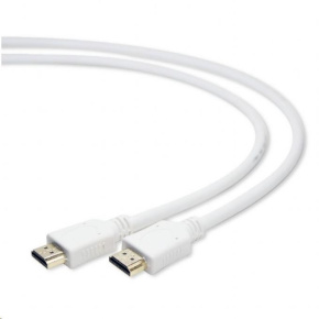 GEMBIRD CABLEXPERT HDMI-HDMI kábel 1,8 m, 1.4, M/M tienené, pozlátené kontakty, biele