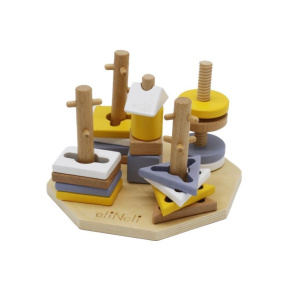 Dřevěná nasazovací hra - tvary Dřevěná nasazovací hra - tvary