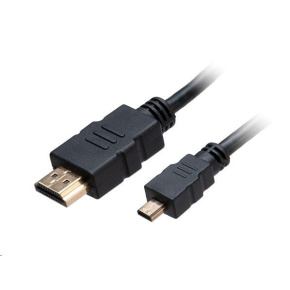 Kábel AKASA HDMI na Micro HDMI, 4K@60Hz, pozlátené konektory, 1.5m