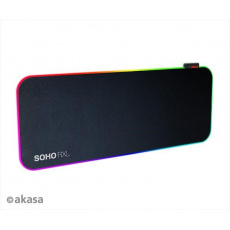 AKASA podložka pod myš SOHO RXL, RGB herná podložka pod myš, 78x30cm, hrúbka 4mm