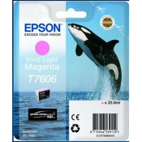 Atramentová tyčinka EPSON ULTRACHROME HD "Scythe" - Vivid Light Magenta - T7606 (25,9 ml)