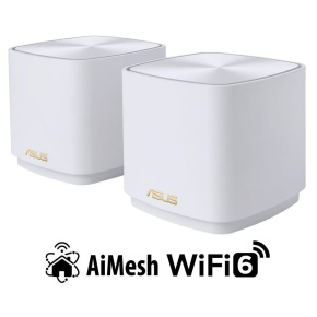 ASUS ZenWiFi XD4 2-pack, bezdrôtový systém AX1800 Dual-band Mesh WiFi 6