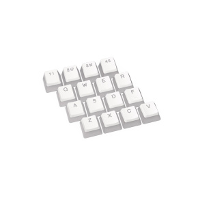 ENDORFY Klávesy PBT Pudding Onyx White Double shot, bílá