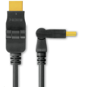 Kábel PREMIUMCORD HDMI A - HDMI A M/M 2 m, otočné pozlátené konektory Kábel PREMIUMCORD HDMI A - HDMI A M/M 2 m, otočné pozlátené konektory