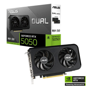 ASUS VGA NVIDIA GeForce RTX 5050 DUAL 8G, 8G GDDR6, 3xDP, 1xHDMI ASUS VGA NVIDIA GeForce RTX 5050 DUAL 8G, 8G GDDR6, 3xDP, 1xHDMI