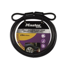 Master Lock Ohebné ocelové lanko 49EURD - 300cm x 1cm Master Lock Ohebné ocelové lanko 49EURD - 300cm x 1cm