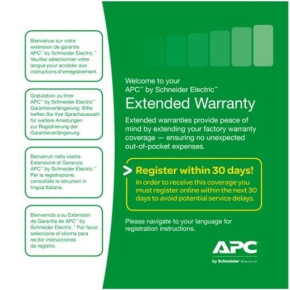 APC Easy (1) ročná predĺžená záruka pre (nákup nového produktu) Easy UPS SRV 3 kVA