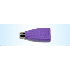 Adaptér CHERRY USB na PS/2, fialový
