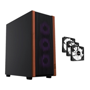 1stCOOL skříň G6 Noble, Mid Tower, ATX, AU, 3x 120mm Fan, Černá