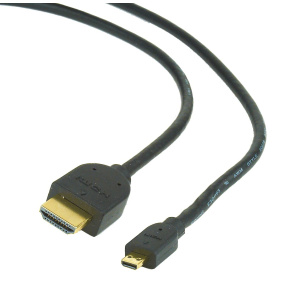 GEMBIRD CABLEXPERT HDMI-HDMI micro kábel 3 m, 1.3, M/M tienené, pozlátené kontakty, čierne