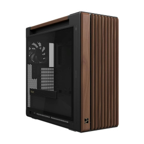 ASUS case PROART PA602 WALNUT WOOD MODERN TG, Mid Tower, průhledná bočnice, černá