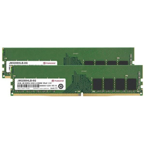 DDR4 DIMM 16GB KIT (8GB*2) 3200Mhz TRANSCEND U-DIMM 1Rx8 1Gx8 CL22 1.2V