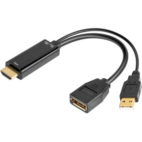 Adaptér PREMIUMCORD HDMI na DisplayPort s napájacím zdrojom