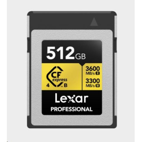 Lexar CFexpress 4.0 Pro Gold R3600/W3300 512GB