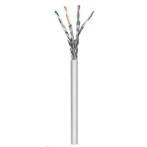 Kábel Intellinet Cat6A SFTP, 100 m, 23AWG, LSOH, sivý