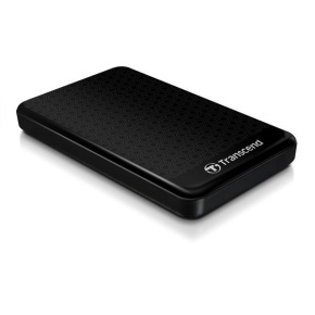 Externý pevný disk TRANSCEND 2,5" USB 3.1 StoreJet 25A3, 1 TB, čierny (nárazuvzdorný, 256-bitový AES)
