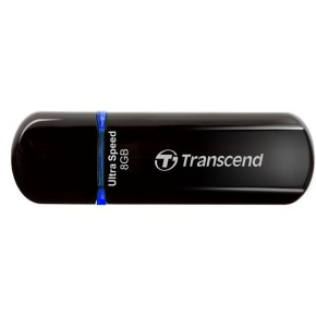 TRANSCEND Flash disk 8GB JetFlash®600, USB 2.0 (R:32/W:12 MB/s) čierna/modrá