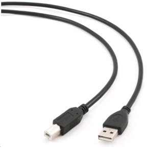 Kábel USB GEMBIRD 2.0 A-B kábel 3 m Professional (čierny, pozlátené kontakty)