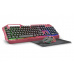 SPEED LINK set klávesnica + myš + podložka TYALO Illuminated Gaming Deskset, DE layout, berry