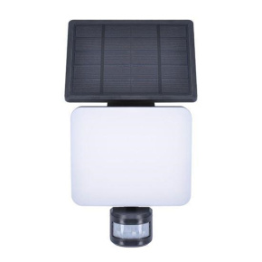 Solight LED solární osvětlení se senzorem, 11W, 1200lm, 3 CCT, Li-Ion, černá
