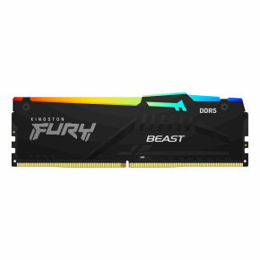 KINGSTON DIMM DDR5 8GB 5600MT/s CL40 FURY Beast Černá RGB KINGSTON DIMM DDR5 8GB 5600MT/s CL40 FURY Beast Černá RGB