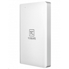 T-CREATE externí SSD 4TB, CLASSIC Thunderbolt3, Thunderbolt3 Type-C, USB 3.2 Gen2 Type-C, Silver