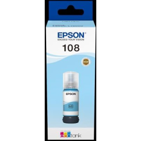 EPSON 108 EcoTank Light Cyan ink bottle EPSON 108 EcoTank Light Cyan ink bottle