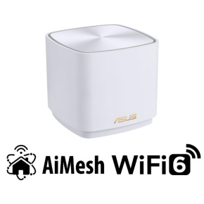 AKCE ASUS ZenWiFi XD5 1-pack Wireless AX3000 Dual-band Mesh WiFi 6 System, white + stojan na sluchátka ROG METAL STAND