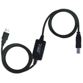 PREMIUMCORD USB 2.0 opakovač a prepojovací kábel A/M-B/M 15m PREMIUMCORD USB 2.0 opakovač a prepojovací kábel A/M-B/M 15m