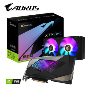GIGABYTE VGA NVIDIA GeForce RTX 4070 Ti AORUS XTREME WATERFORCE 12G, 12G GDDR6X, 3xDP, 1xHDMI