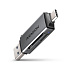 BAZAR - AXAGON CRE-DAC, USB-C + USB-A, 5 Gbps - MINI čtečka karet, 2-slot & lun SD/microSD, - Po opravě (Komplet)