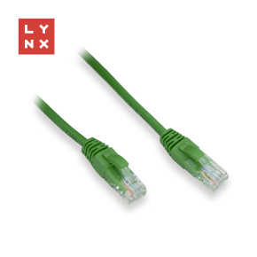 LYNX UTP patch kabel Cat5e, PVC, CCA, 5m, zelený