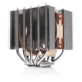 NOCTUA Chladič CPU NH-D12L, 1x 120mm, LGA1851, AM5, hnědá/stříbrná
