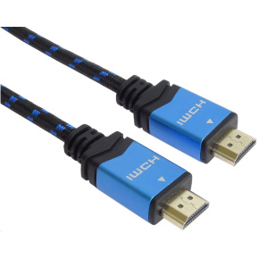 Kábel HDMI PremiumCord Ultra HDTV 4K@60Hz 2.0b kov+pozlátené konektory 1,5m