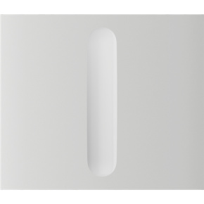 Ajax  CenterButton (Dimmer) vertical - Středový kryt stmívatelného tlačítka, vertikální instalace, bílá