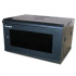 XtendLan 19" nástěnný rozvaděč 6U 600x450, nosnost 60 kg, skleněné kouřové dveře, rozložený, černý