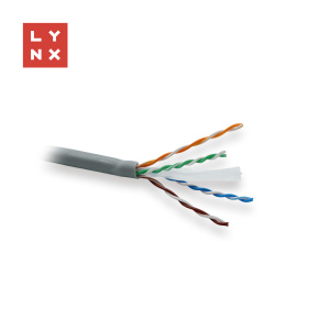 LYNX UTP kabel, Cat6, LSOH, celoměděný, vnitřní, šedý, box 305m
