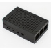 Hliníková škatuľa pre Raspberry Pi 4B, čierna