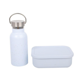 Svačinový set pro děti (láhev+box) - modrý Svačinový set pro děti (láhev+box) - modrý