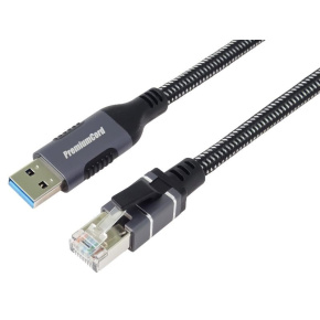 PremiumCord Ethernetový kabel USB3.2 na LAN RJ45 10/100/1000, 3m PremiumCord Ethernetový kabel USB3.2 na LAN RJ45 10/100/1000, 3m