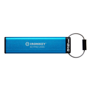 Kingston Flash Disk IronKey 512GB USB-C IronKey Keypad 200C, FIPS 140-3 Lvl 3 (Pending) AES-256 Kingston Flash Disk IronKey 512GB USB-C IronKey Keypad 200C, FIPS 140-3 Lvl 3 (Pending) AES-256