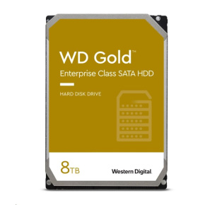 WD GOLD WD8004FRYZ 8TB SATA/ 6Gb/s 256MB cache 7200 otáčok za minútu, CMR, Enterprise
