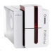 Tlačiareň kariet Evolis Primacy, jednostranná, 12 bodov/mm (300 dpi), USB, Ethernet, červená