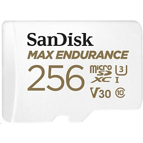 SanDisk MicroSDHC karta 256GB MAX Endurance + adaptér, 120,000 hodin SanDisk MicroSDHC karta 256GB MAX Endurance + adaptér, 120,000 hodin