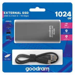 Externý disk SSD GOODRAM HL100, USB-C, 2 TB