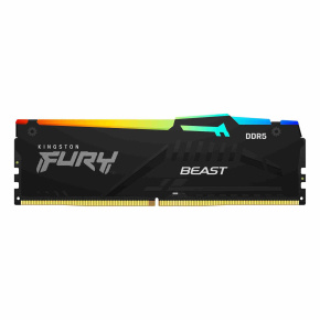 KINGSTON DIMM DDR5 32GB 5200MT/s CL40 FURY Beast Černá RGB