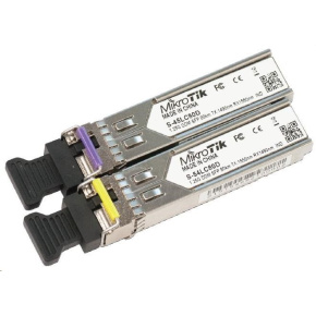 Mikrotik SFP (miniGBIC) modul S-45/54LC80D, SM, 80km, 1.25G (pár)